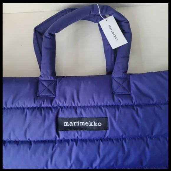 MARIMEKKO ISO Milla.Blue Puffer Tote Bag - Picture 7 of 11